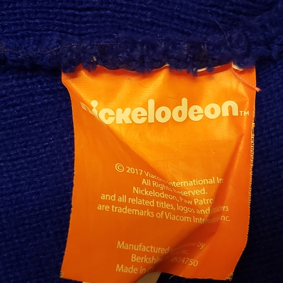 Vtg 2017 Nickelodeon Kid's Paw Patrol Puppy Beanie/Hat - Picture 4 of 5